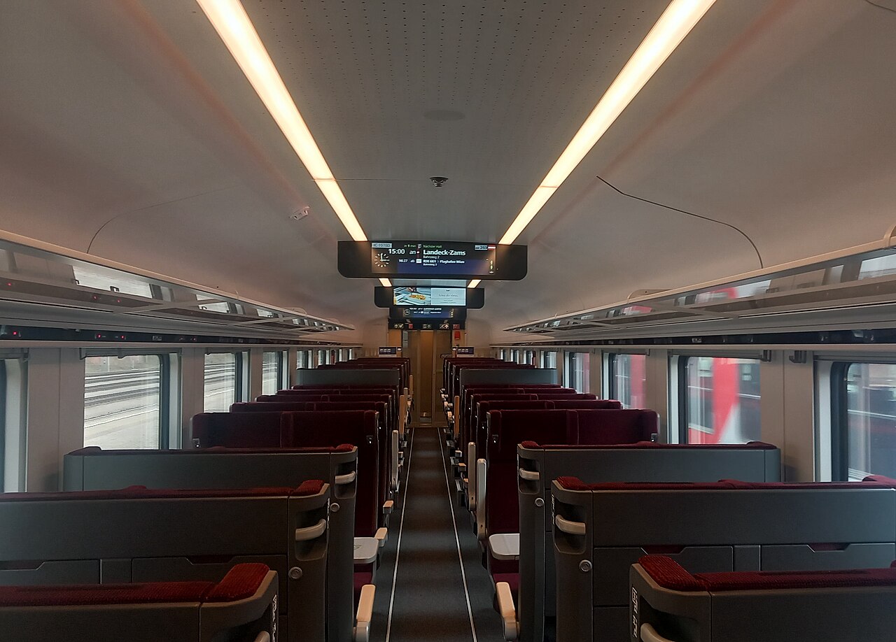 Railjet 2 Economy Class Großraum