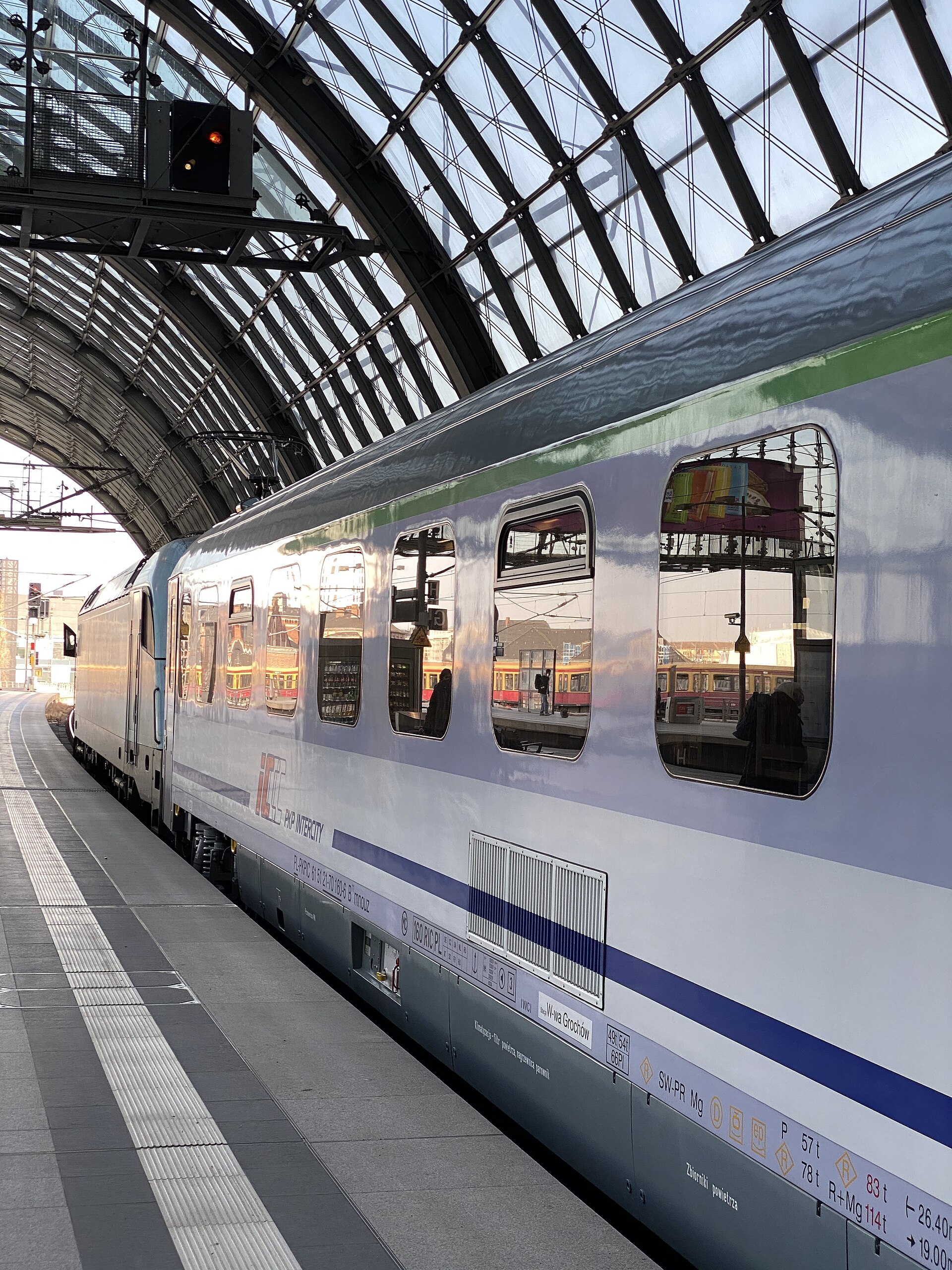 PKP Intercity in Berlin hauptbahnhof 2021