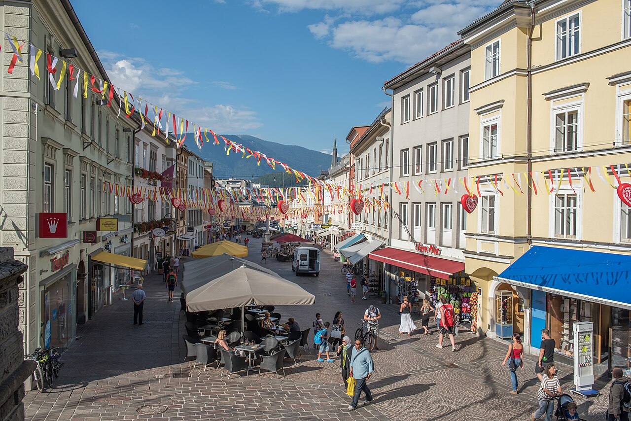 Hauptplatz in Villach in Kärnten