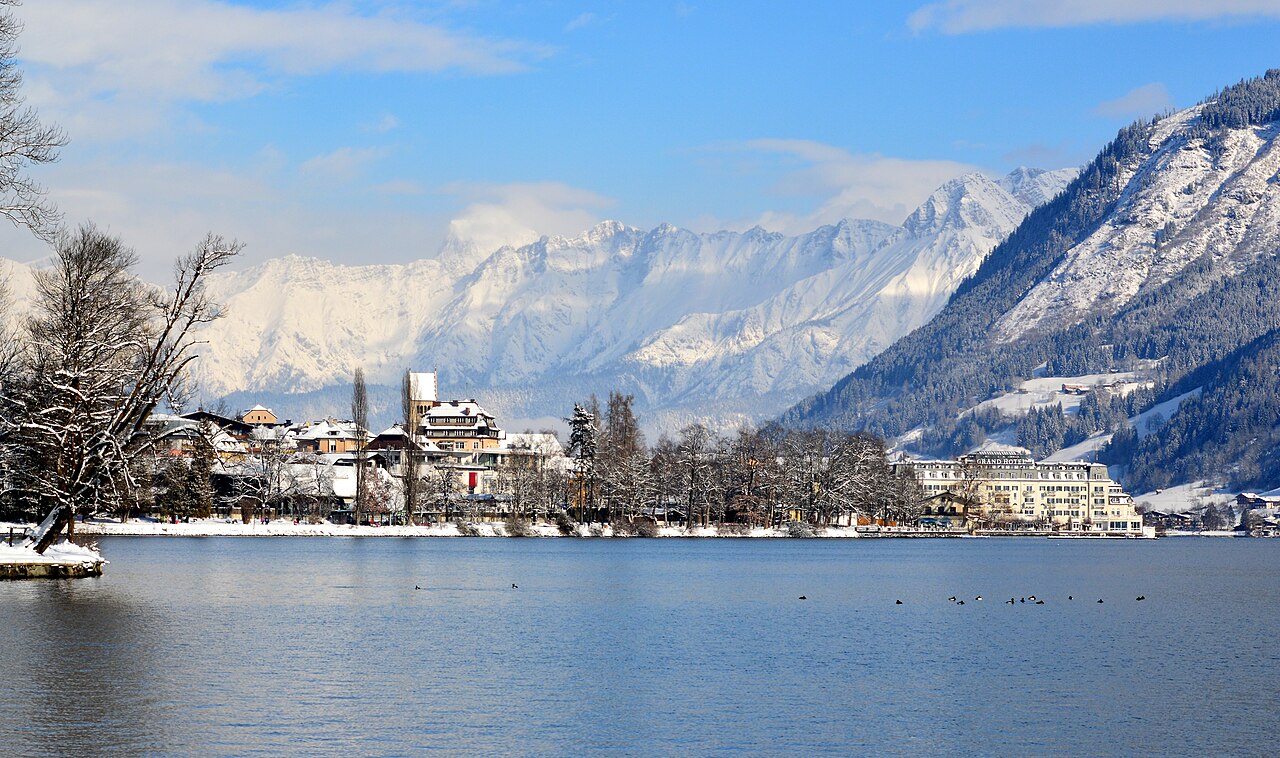 Zeller See bei Zell am See mit Steinernem Meer