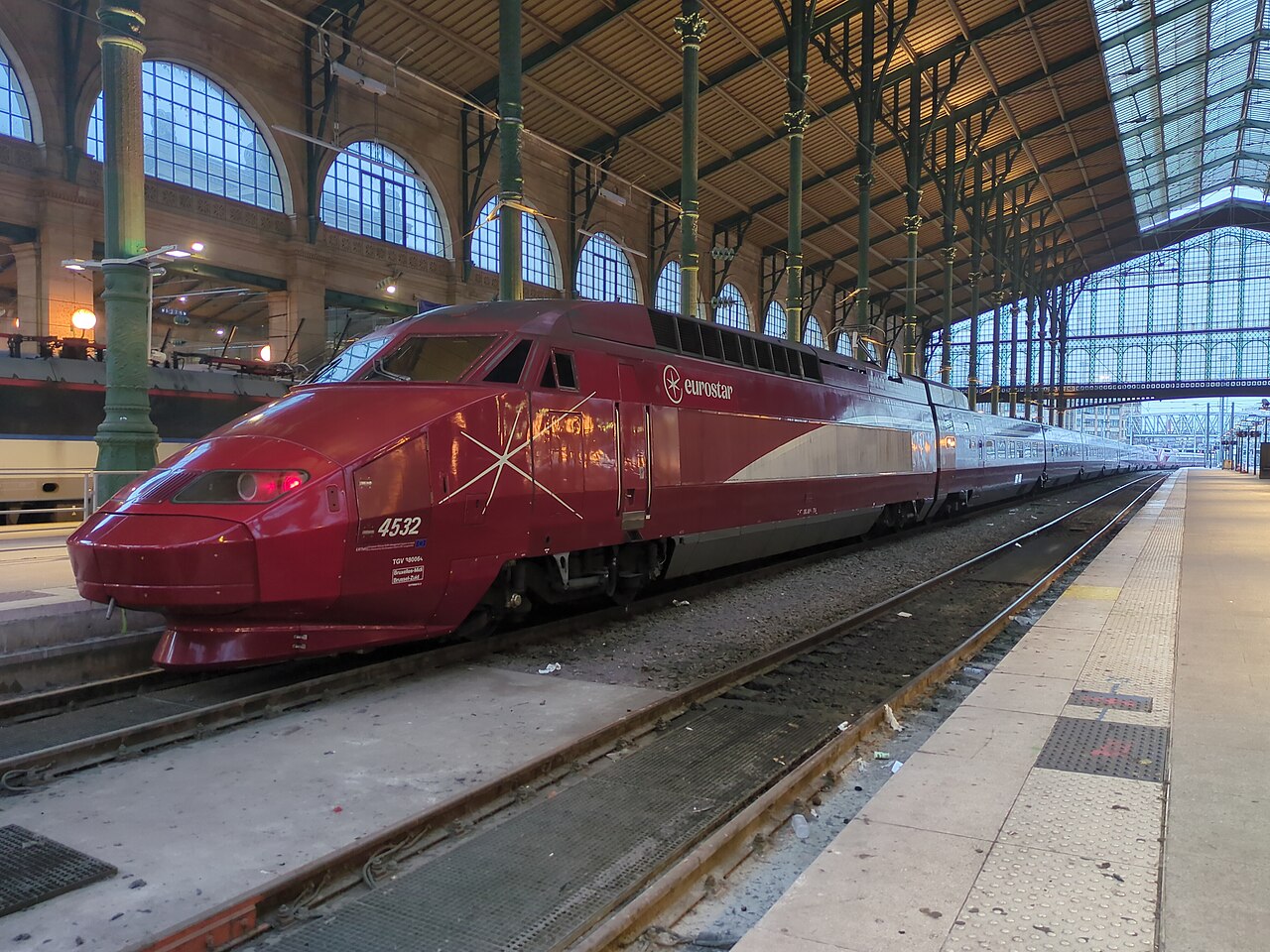 Eurostar-Zug in Paris Gare du Nord