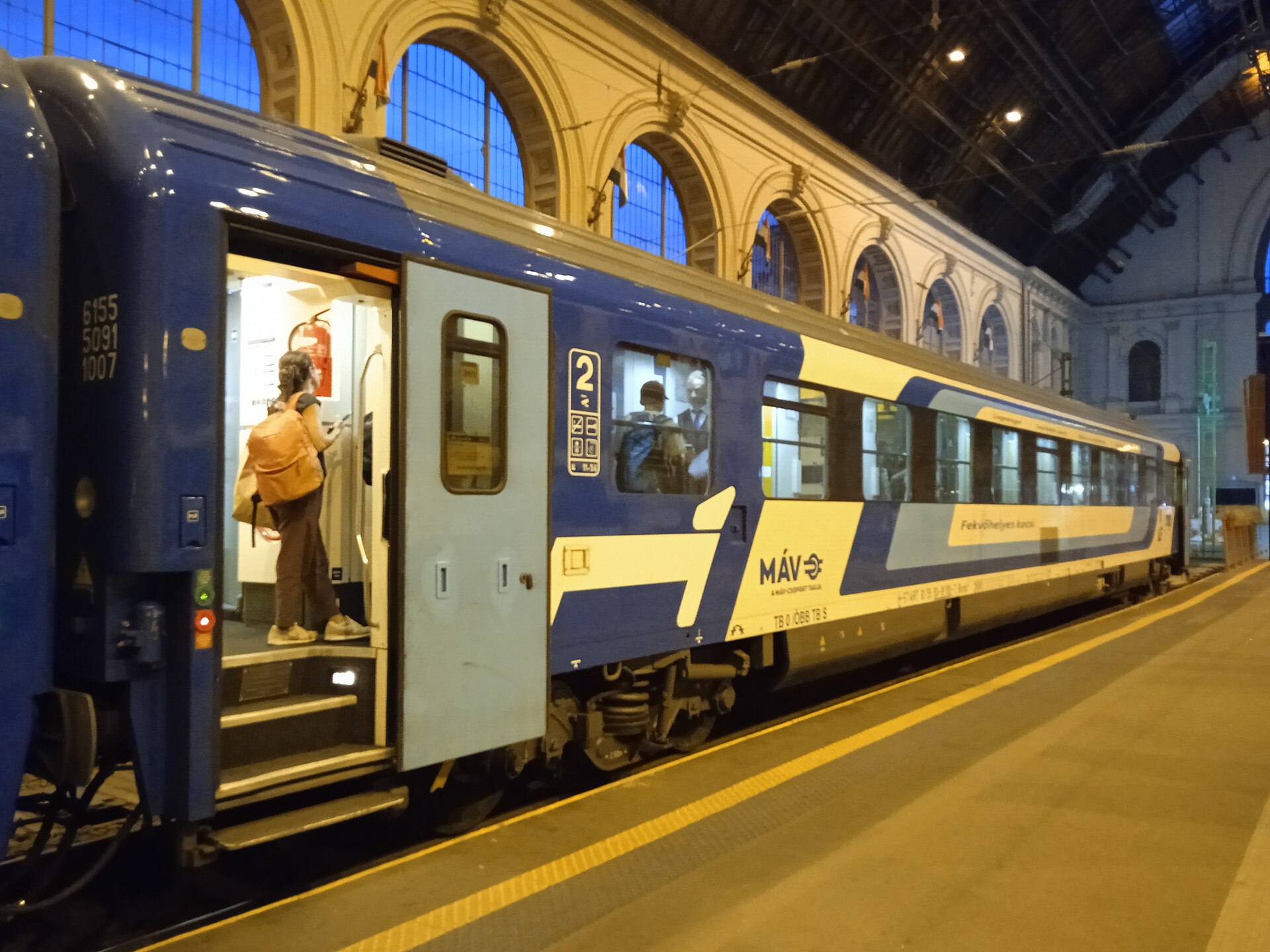 MÁV Liegewagen im EuroNight Kálmán Imre in Budapest-Keleti