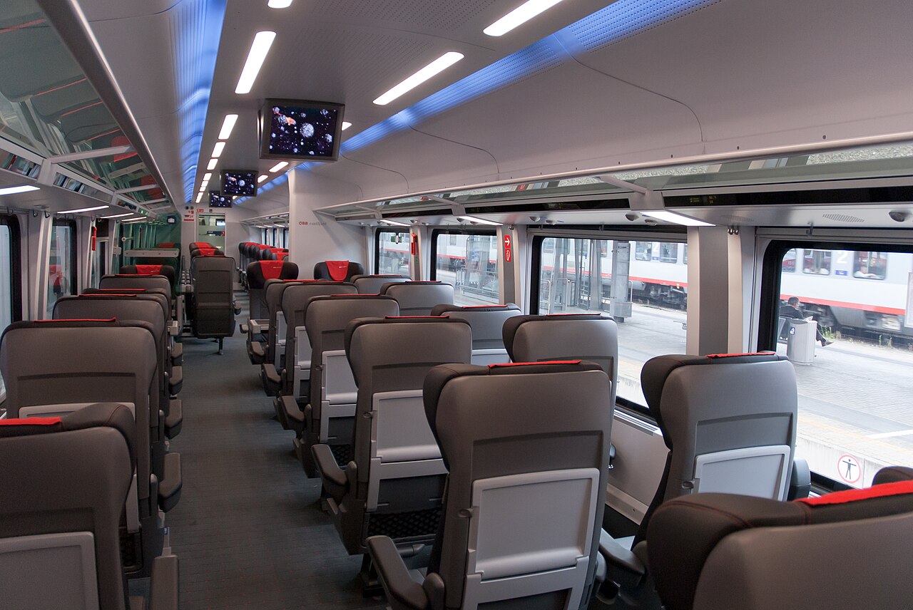 First Class im ÖBB Railjet der 1. Generation